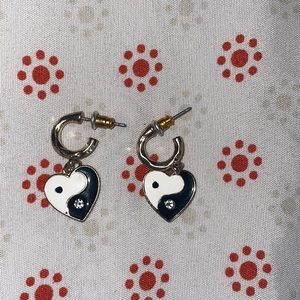 Heart shaped earrings from forever 21